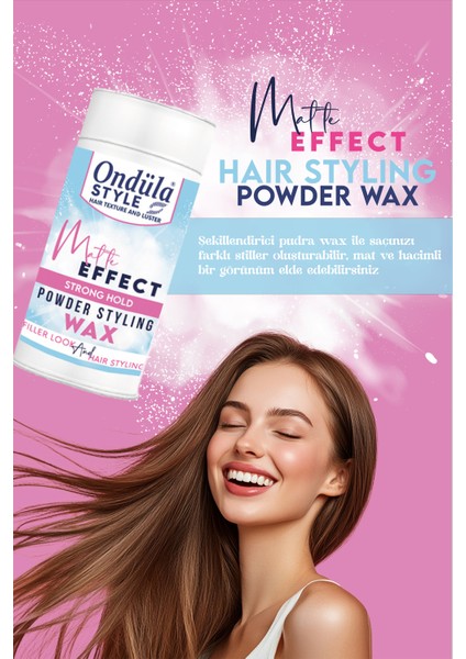 Powder Wax Mat Efekt Şekillendirici Toz Wax - Güçlü Tutuş 20 gr fırsatları