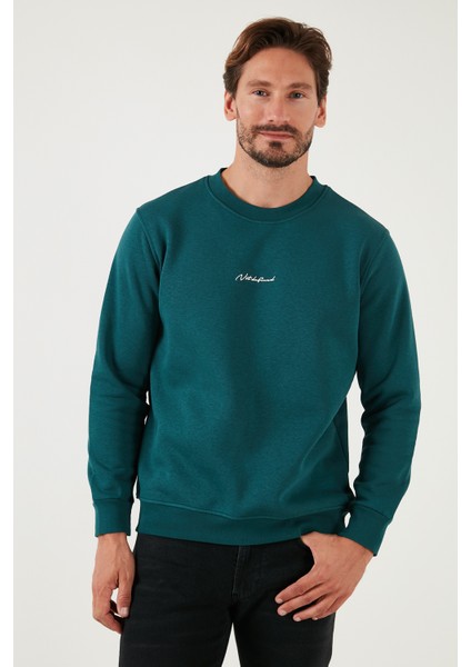 Pamuklu Regular Fit Bisiklet Yaka Sweat Erkek Sweat 59050121
