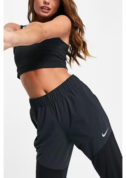 Wmns Dri Fit Running Walk 7/8 Pant Yürüyüş Koşu Pantolonu Siyah Eşofman Altı modelleri