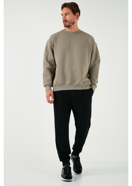 Regular Fit Bisiklet Yaka Pamuklu Içi Tüylü Yumuşak Şardonlu Sweat Erkek Sweat 5905255 modelleri