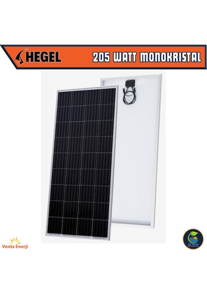 205 Watt Monokristal Güneş Paneli