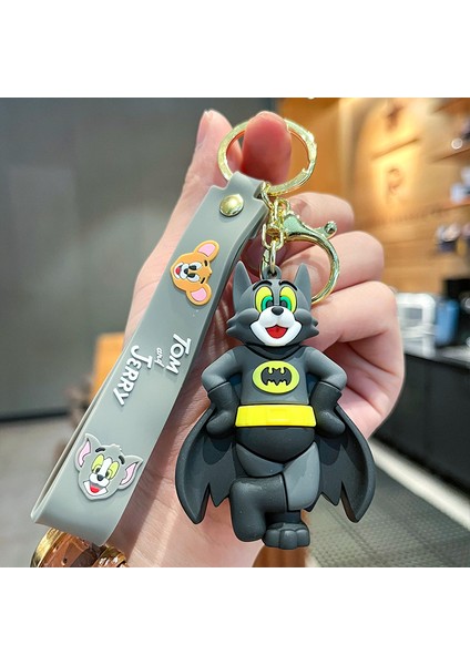 Batman Tom Cat Çanta Anahtarlığı Dekorasyonu Küçük Hediye (Yurt Dışından)