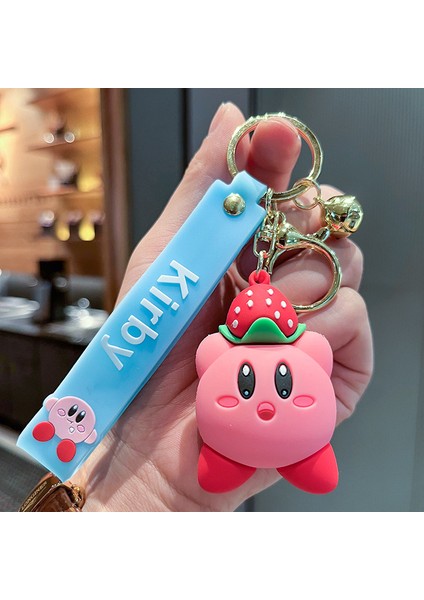 Kirby Çilek Anahtarlık Çanta Dekorasyonu Küçük Hediye (Yurt Dışından)
