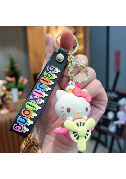 Hello Kitty Uçak Çanta Anahtarlığı Dekorasyonu Küçük Hediye (Yurt Dışından)