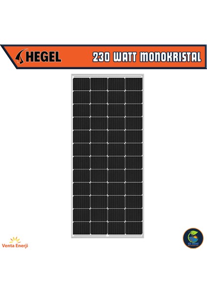 230 Watt Monokristal Güneş Paneli