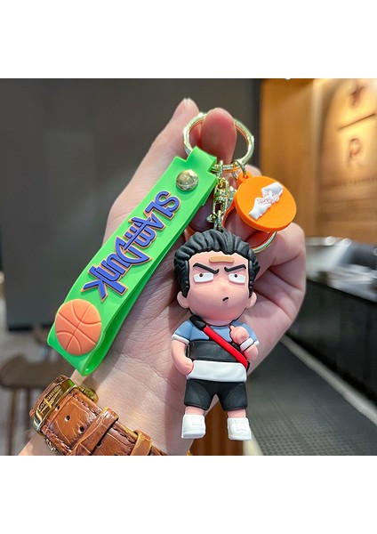 Slam Dunk Master Miyagi Ryota Beyaz Çanta Anahtarlığı Dekorasyonu Küçük Hediye (Yurt Dışından)
