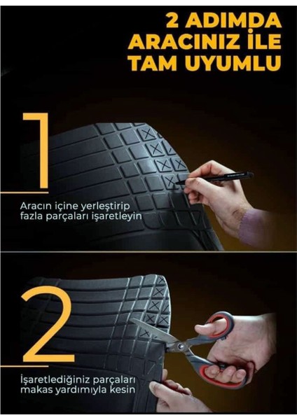 Promats Maximum 4d Havuzlu Oto Araba Paspası Universal Siyah modelleri