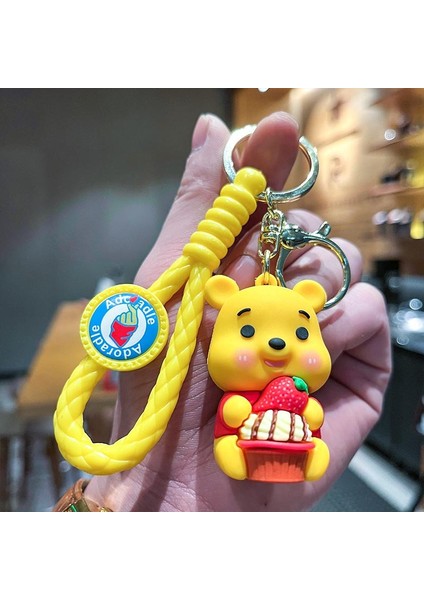 Çilek Winnie The Pooh Çanta Anahtarlığı Dekorasyonu Küçük Hediye (Yurt Dışından)