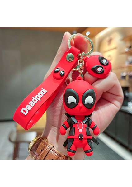 Karikatür Deadpool Çanta Anahtarlığı Dekorasyonu Küçük Hediye (Yurt Dışından)