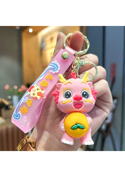 Ejderha Bebek Çanta Anahtarlığı Dekorasyonu Küçük Hediye (Yurt Dışından)