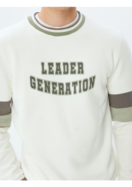 5WAM70005MK 000 Beyaz Erkek Pamuk Jersey Sweatshırt indirimleri