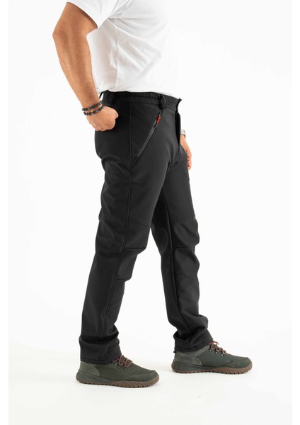 Kışlık Içi Polarlı Rüzgar Geçirmez Softshell Pantolon PRS-1779