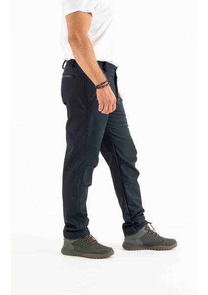 Kışlık Içi Polarlı Rüzgar Geçirmez Softshell Pantolon PRS-1779