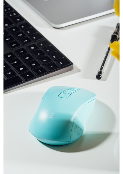 SM-BT08 USB Turkuaz 2in1 Bluetooth ve 2.4ghz Kablosuz Mouse 