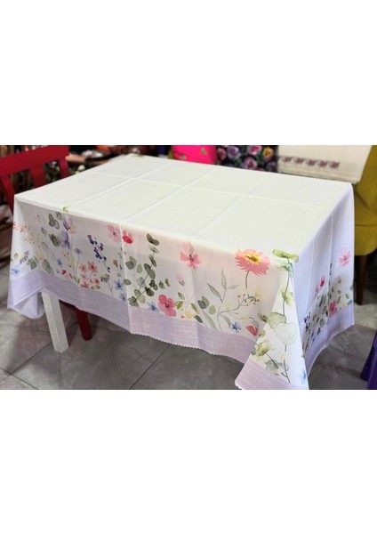 Dertsiz Masa Örtüsü 160X220 cm Şantuk Leke Tutmaz Kumaş