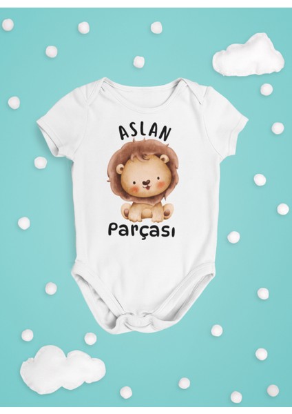 Aslan Parçası Bebek Body Kısa Kollu Badi Çıtçıtlı Zıbın Organik Pamuk fiyatları