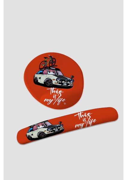 My Life Bilekdestekli Mousepad ve Klavyepad