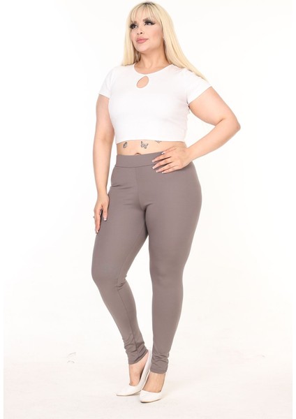 Esnek Büyük Beden Esnek Şardonlu Tayt 27A-2585 fiyatları