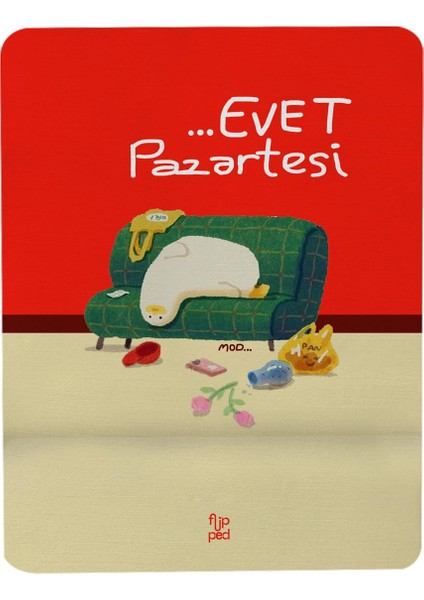 Pazartesi Mod Bilek Destekli Mousepad