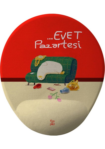 Pazartesi Mod Bilek Destekli Mousepad