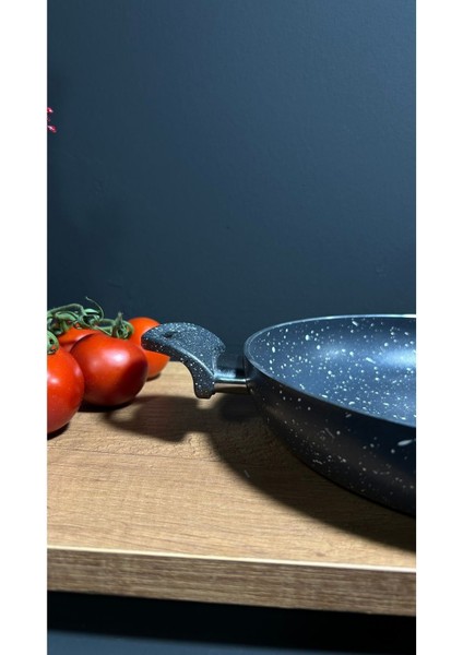 20 cm Çift Kulp Gri Granit Tava