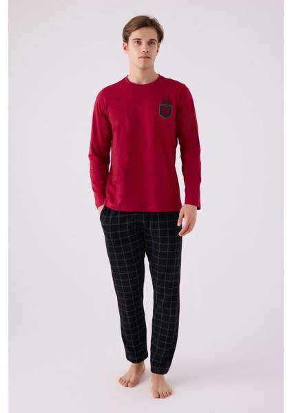 3149 Erkek Uzun Kol Pijama Takım