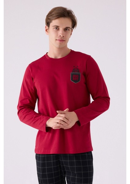 3149 Erkek Uzun Kol Pijama Takım