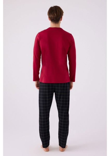 3149 Erkek Uzun Kol Pijama Takım