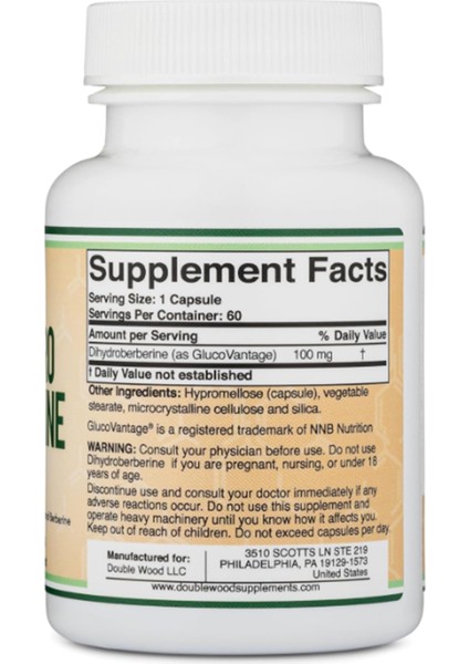 Dihydroberberine 100 mg 60 Capsul modelleri