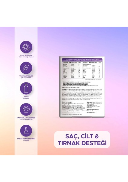 Üzüm Çekirdeği Ekstresi,Biotin,Çinko,Selenyum İçeren Saç Cilt Tırnak Sağlığı Vitamini 30 Tablet