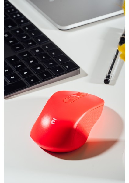 SM-BT08 USB Pembe 2in1 Bluetooth ve 2.4ghz Kablosuz Mouse 