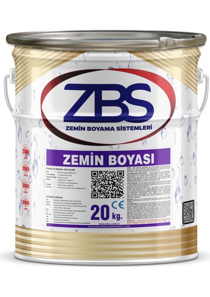 Zemin Boyası 20 kg Mavi RAL-5015