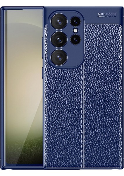 Samsung Galaxy S24 Ultra Kılıf Kamera Korumalı Firo Deri Dokulu Silikon
