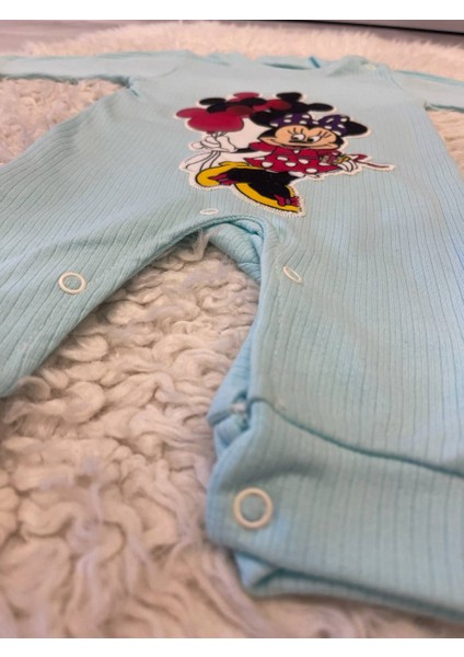 Kız Bebek Mevsimlik Uzun Kollu Bebe Yakalı %100 Pamuk Çıtçıtlı Kız Bebek Tulum 3-9 Ay modelleri