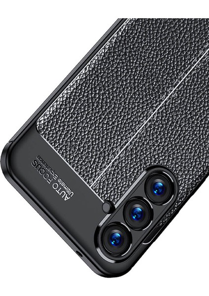 Samsung Galaxy A05S Kılıf Kamera Korumalı Firo Deri Dokulu Silikon