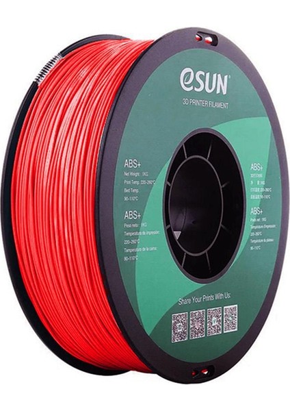 Esun Abs+ Filament Kırmızı