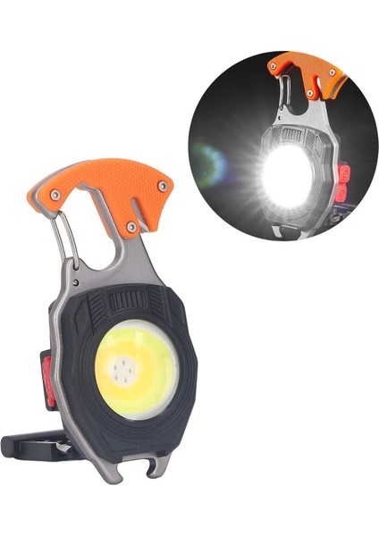 Çok Fonksiyonlu Mini LED Lamba Anahtarlık ve Çakmak USB Şarjlı Kamp Için Taşınabilir Tam 5 Modlu fiyatları