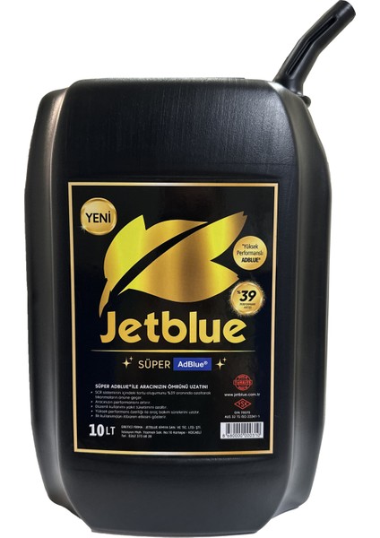 Adblue Süper - Dizel Araçlar Için Emisyon Düşürücü Yakıt Katkısı 10 Litre Üretim Yılı 2023