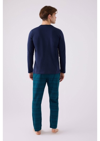 3155 Erkek Uzun Kol Pijama Takım modelleri