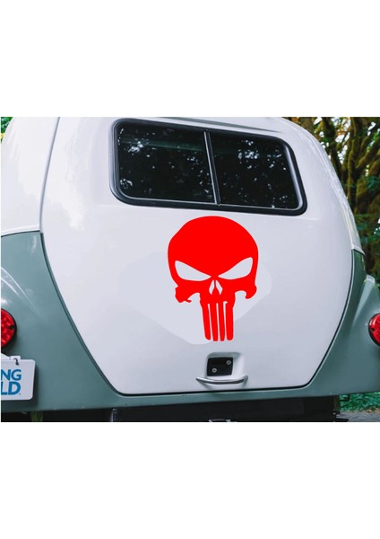 Punisher Kurukafa Araba Oto Motosiklet Karavan Sticker 00490 fiyatları