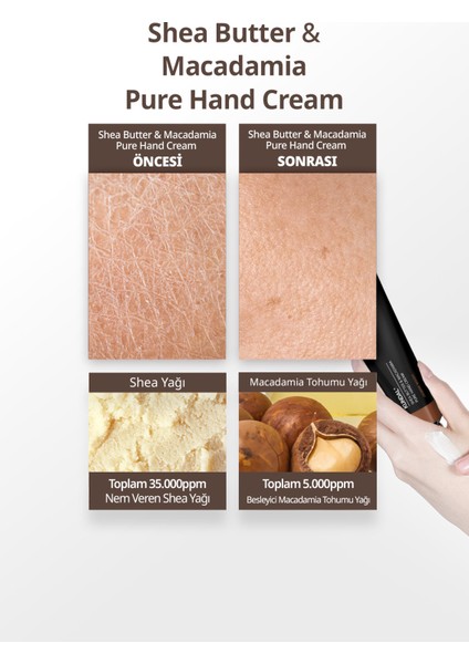 Besleyici El Kremi KUNDAL Shea Butter & Macadamia Pure Hand Cream Aroma Edition 50ml (Jasmine Woody) fırsatları