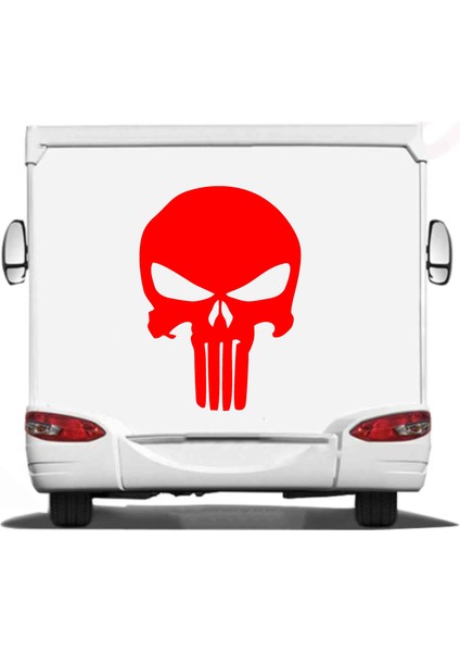Punisher Kurukafa Araba Oto Motosiklet Karavan Sticker 00490 modelleri