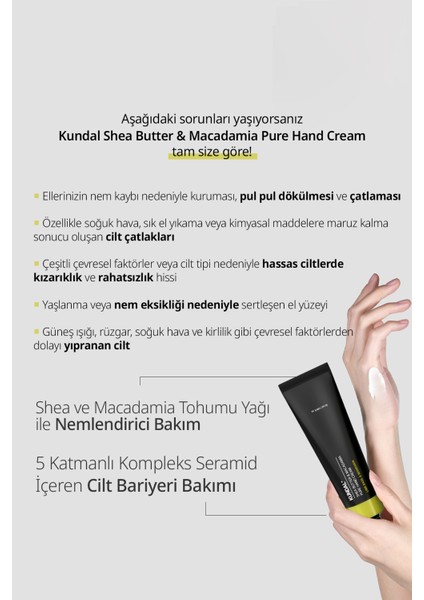 Besleyici El Kremi KUNDAL Shea Butter&Macadamia Pure Hand Cream Aroma Edition (Lime Basil &Mandarin) fiyatları