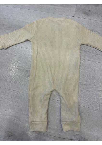 Ünisex Mevsimlik Uzun Kollu Bebe Yakalı %100 Pamuk Çıtçıtlı Kız Bebek Tulum 3-9Ay indirimleri