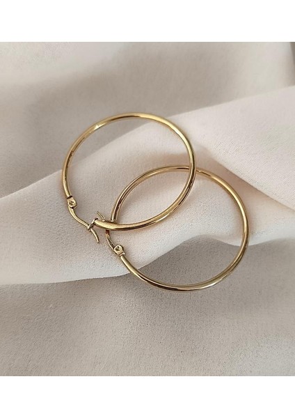 Küpe Halka Model Kararmaz Çelik 316L Lüks Taşlı Kadın Küpe 17054 indirimleri