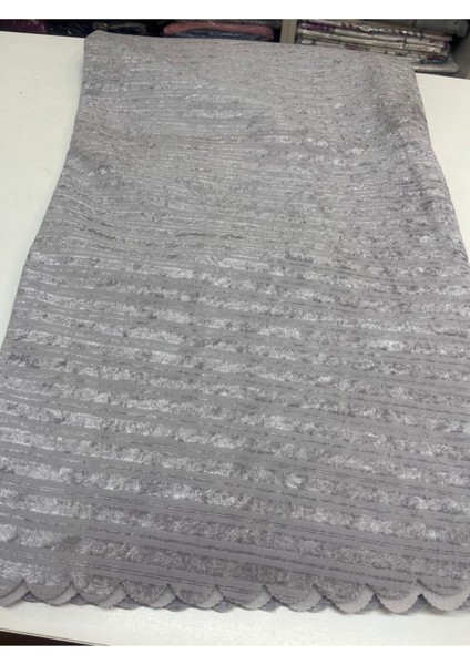 Açık gri çizgili kadife kaymaz koltuk örtüsü 170x210 modelleri
