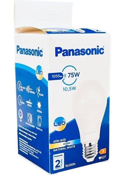 10,5W (75W) LED Ampul 4000K- Günışığı - 6 Adet modelleri