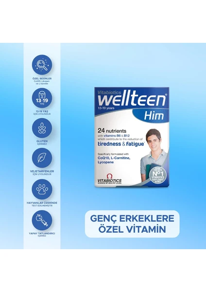 Vitabiotics Wellteen® Him 30 Tablet