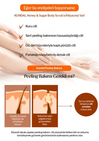 Macadamia Özlü Vücut Peelingi Kundal Macadamia & Sugar Body Scrub 550G (Pink Grapefruit)