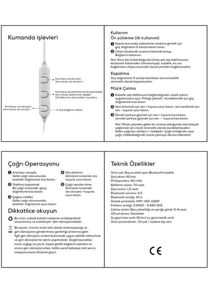 BTK-ZR57 Sport Serisi Bluetoothh Kulaklık - Beyaz fiyatları